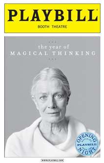 The Year of Magical Thinking Limited Edition Official Opening Night Playbill 